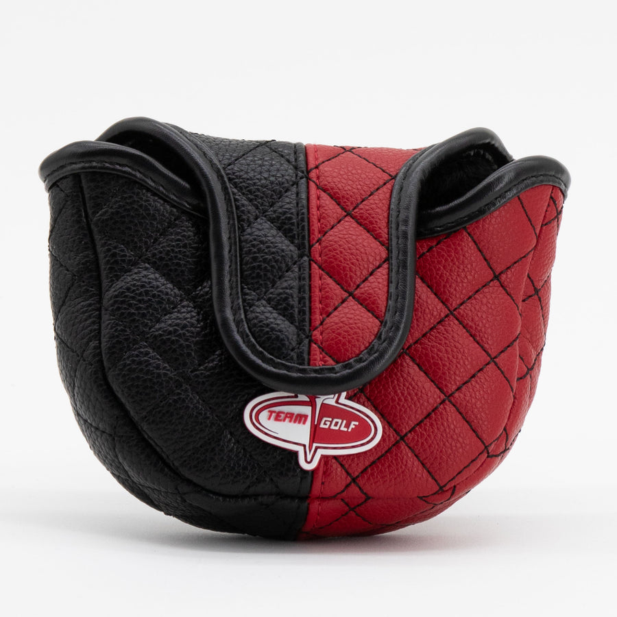 Arizona Cardinals split quilted mallet putter cover, back view