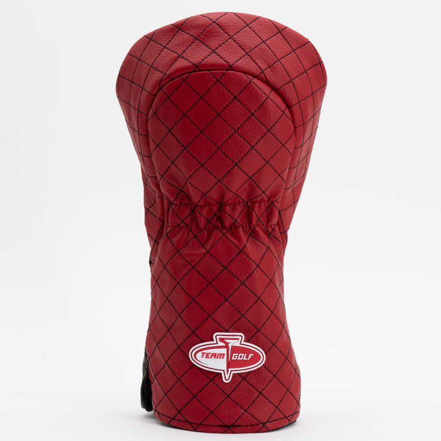 Arizona Cardinals split quilted driver cover, back view