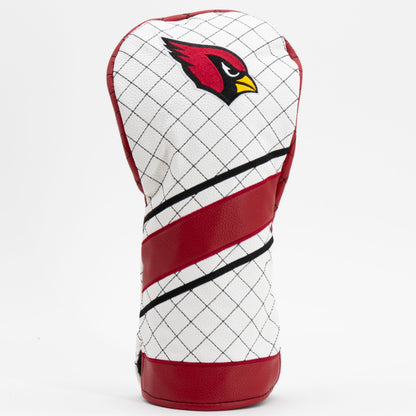 Arizona Cardinals Striped Quilted Driver Headcover, front view