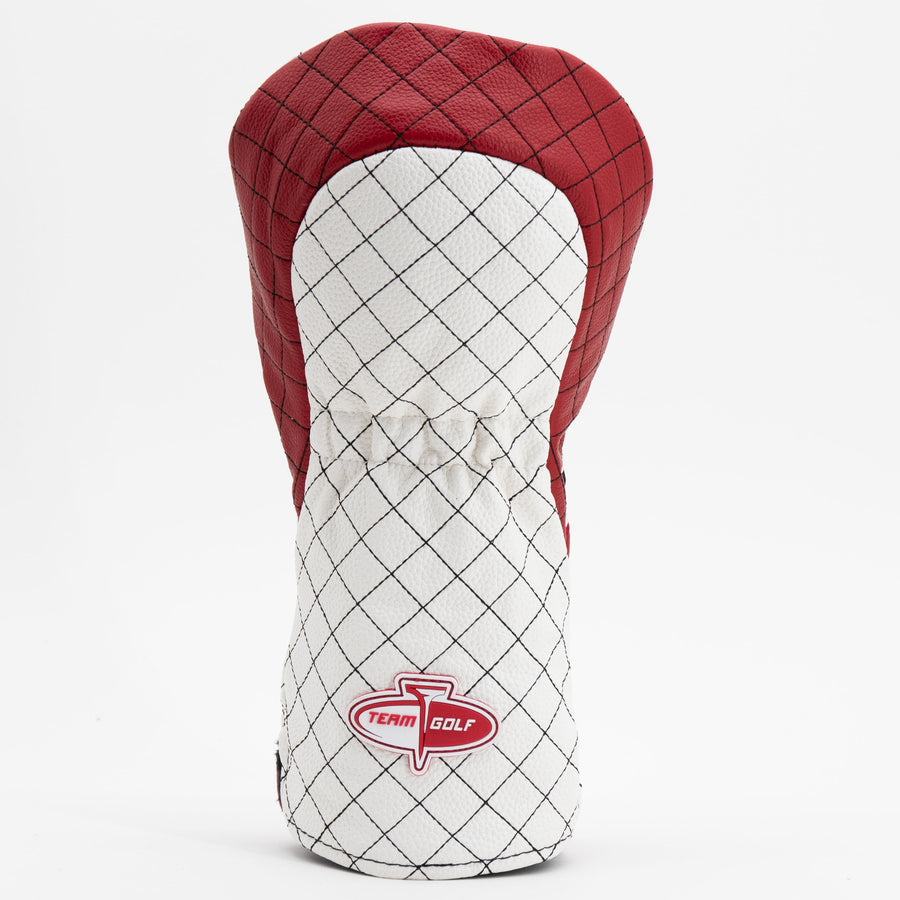 Arizona Cardinals striped quilted driver cover, back view