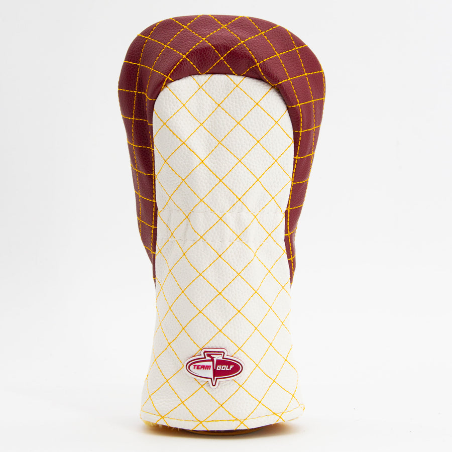 Arizona State Sun Devils striped quilted fairway cover, back view