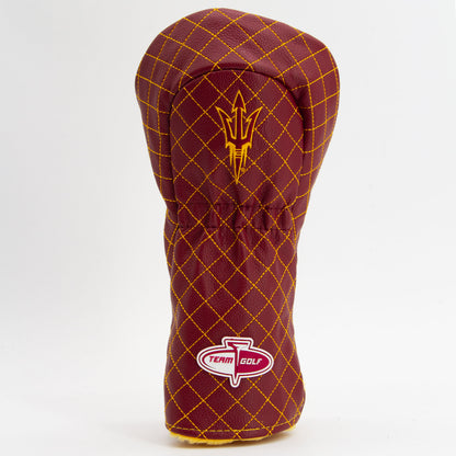Arizona State Sun Devils Solid Quilted Driver Headcover, back view