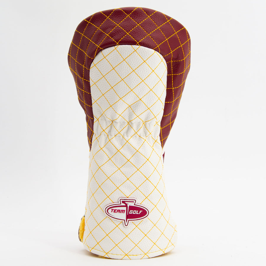 Arizona State Sun Devils striped quilted driver cover, back view