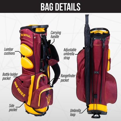 Arizona State Sun Devils Fairway Stand Bag - Image 2 - Club Rehab