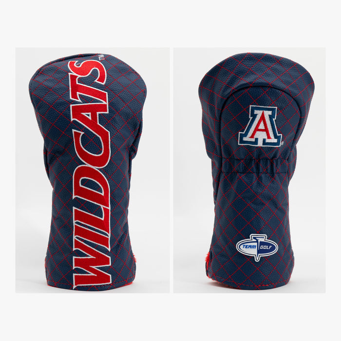 Arizona Wildcats Solid Quilted Driver Headcover, front and back views