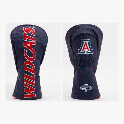 Arizona Wildcats Solid Quilted Fairway Headcover, front and back views