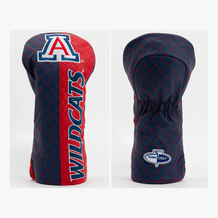 Arizona Wildcats Split Quilted Driver Headcover, front and back views