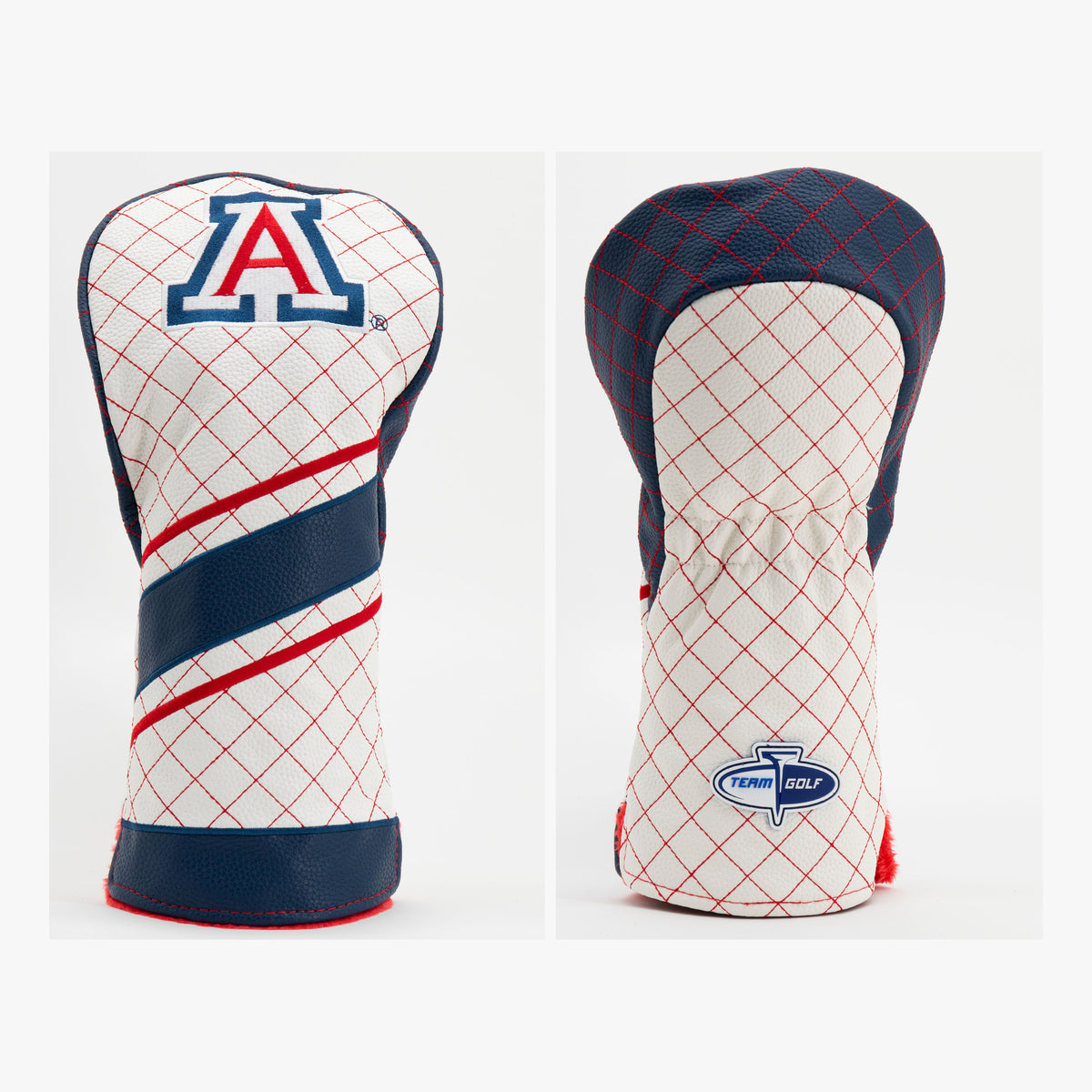 Arizona Wildcats Striped Quilted Driver Headcover, front and back views