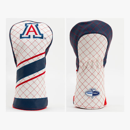 Arizona Wildcats Striped Quilted Driver Headcover, front and back views
