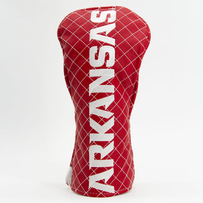 Arkansas Razorbacks Solid Quilted Driver Headcover, front view