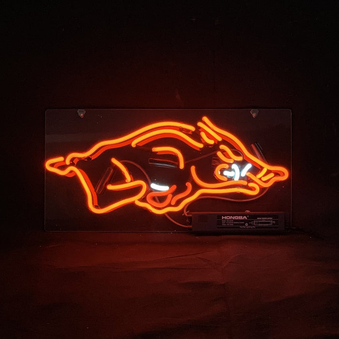 Arkansas Razorbacks Sport Logo Neon Signs Light - Club Rehab