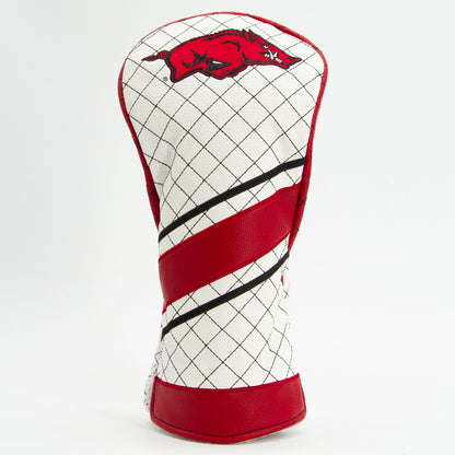 Arkansas Razorbacks Striped Quilted Driver Headcover, front view