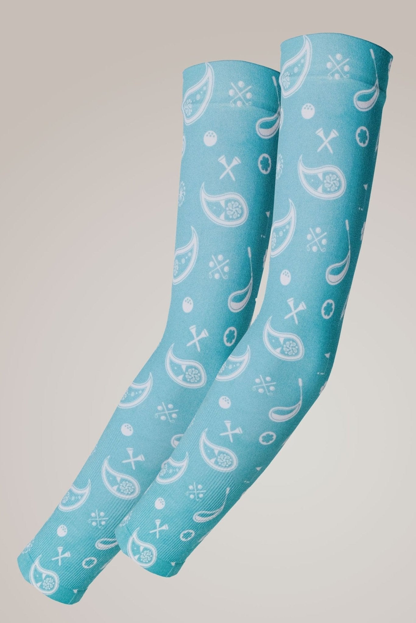 Arm Sun Sleeves UV Protection Aqua Blue - Club Rehab