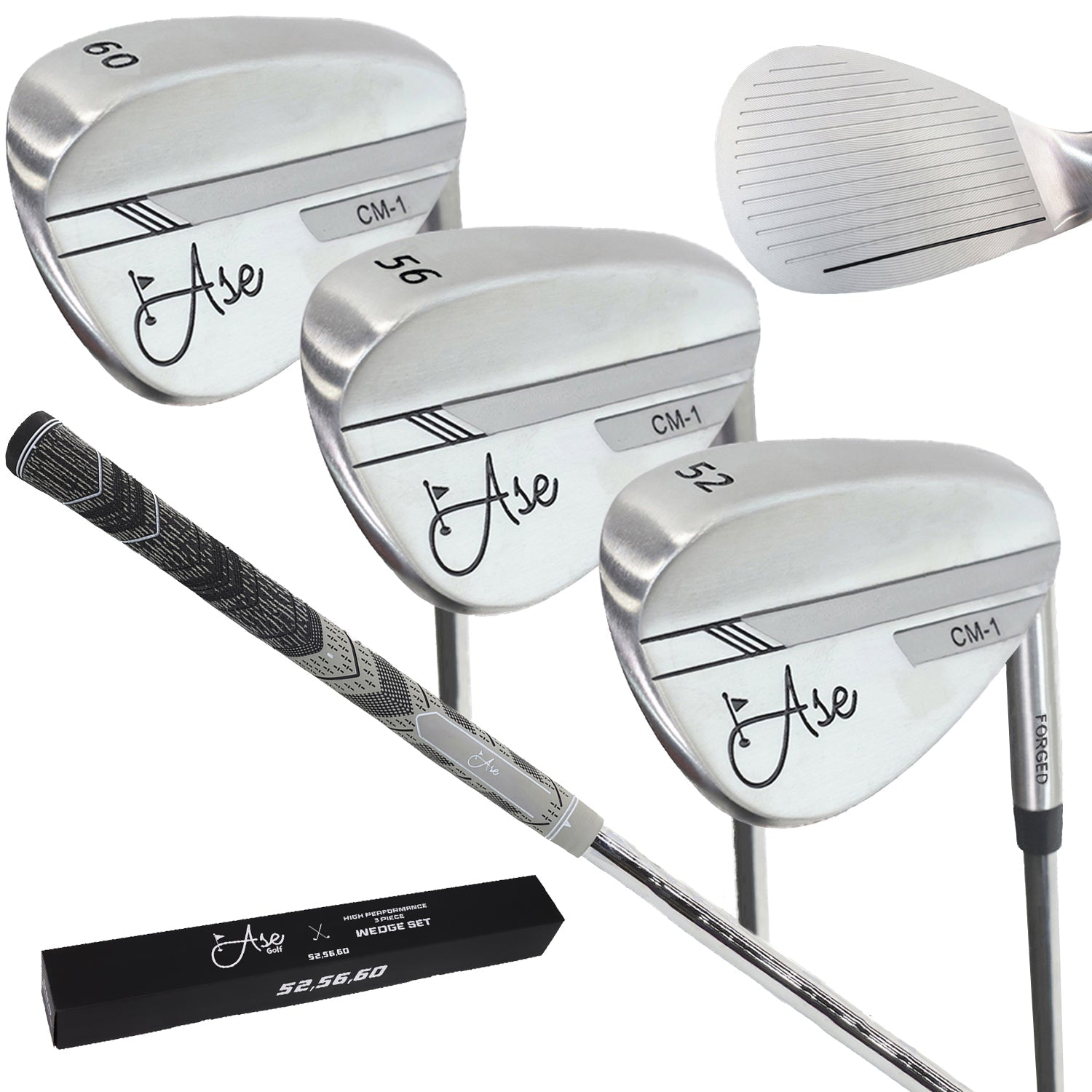 Ase 3 - Piece Wedge Set - 52/56/60 Right - Club Rehab
