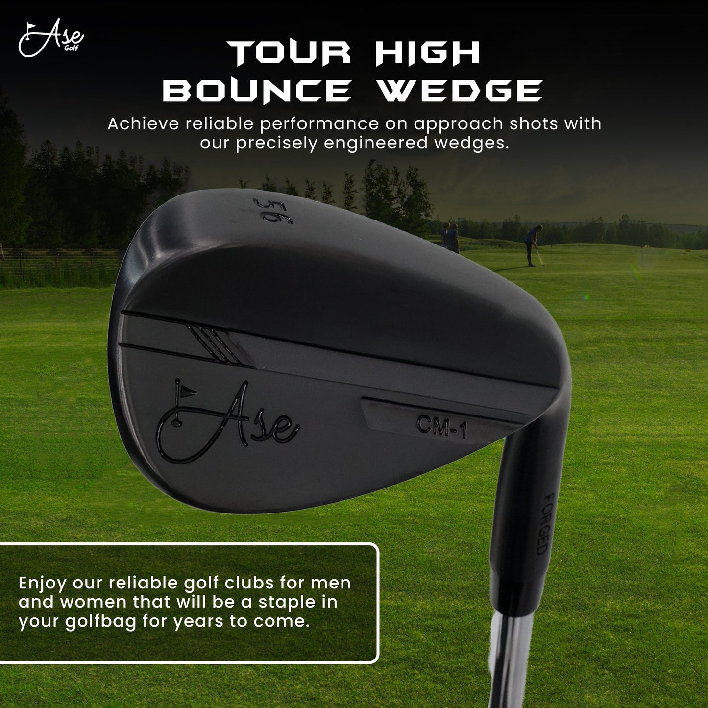 Ase BLACKOUT 3 - Piece Wedge Set (52,56,60) - Right Stiff - Club Rehab