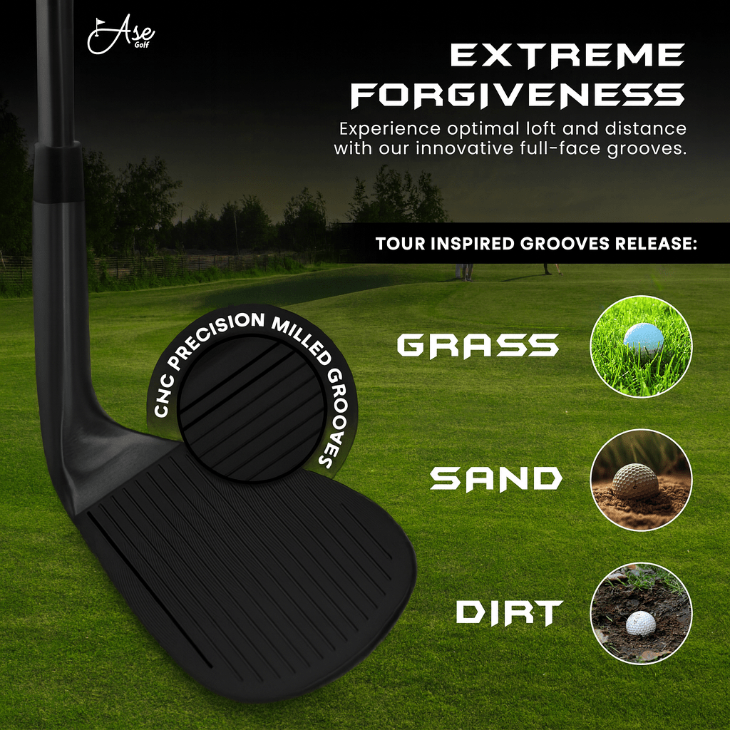 Ase BLACKOUT 3 - Piece Wedge Set (52,56,60) - Right Stiff - Club Rehab