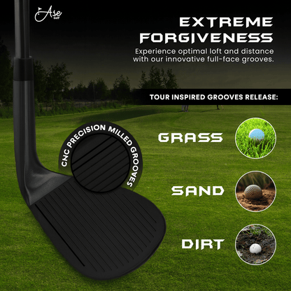 Ase BLACKOUT 3 - Piece Wedge Set (52,56,60) - Right Stiff - Club Rehab