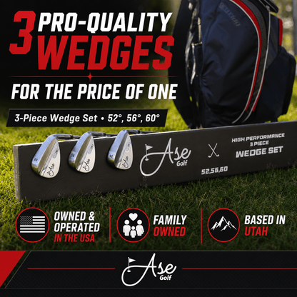 Ase Golf CM-1 Single Wedge (50,52,54,56,58,60) - Right Silver - Club Rehab