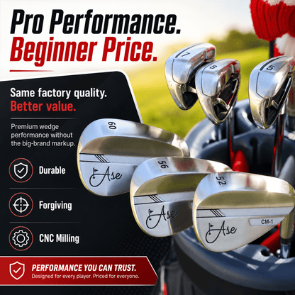 Ase Golf CM-1 Single Wedge (50,52,54,56,58,60) - Right Silver - Club Rehab