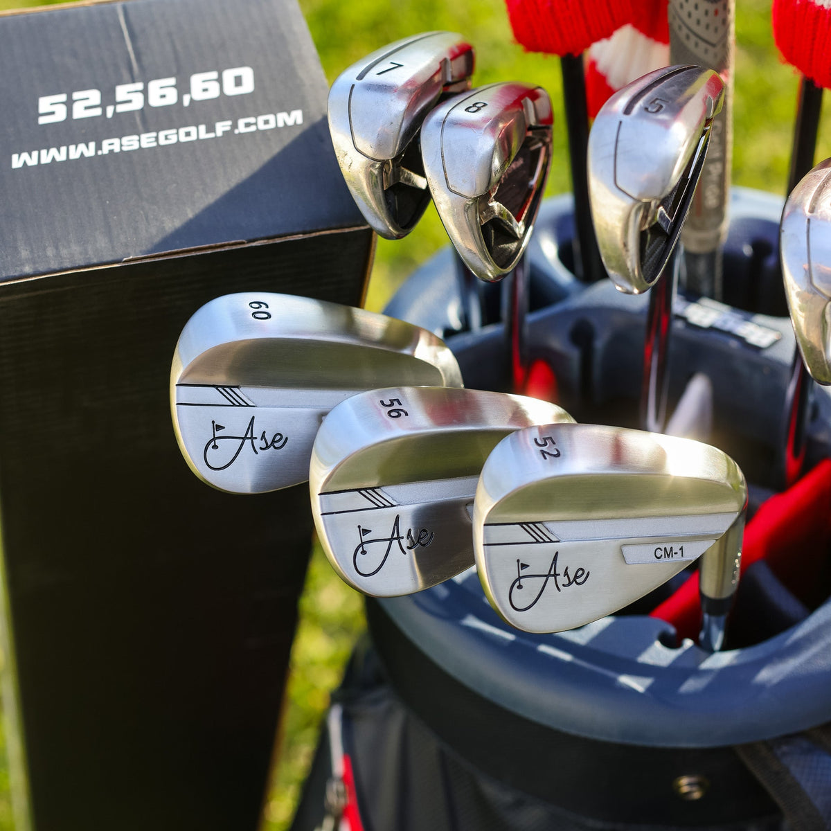 Ase Golf CM-1 Single Wedge (50,52,54,56,58,60) - Right Silver - Club Rehab