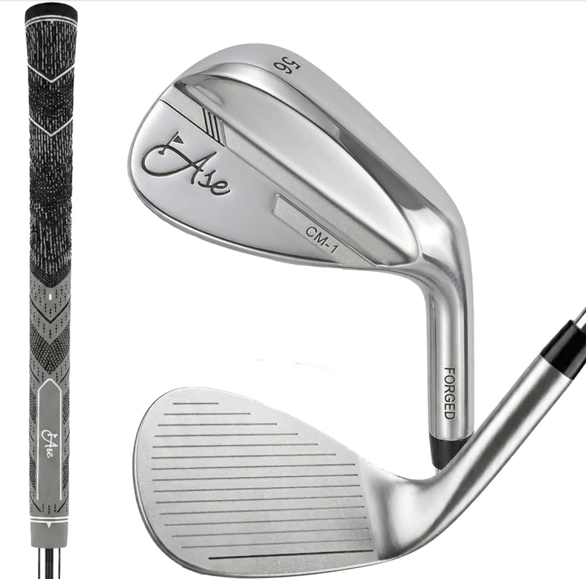 Ase Golf CM-1 Single Wedge (50,52,54,56,58,60) - Right Silver - Club Rehab