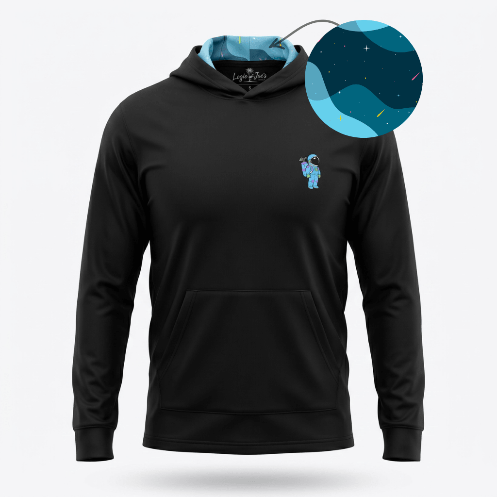 Astronaut Walker Performance Hoodie | Lightweight Unisex Moisture-Wicking Athletic Hoodie - S - Club Rehab