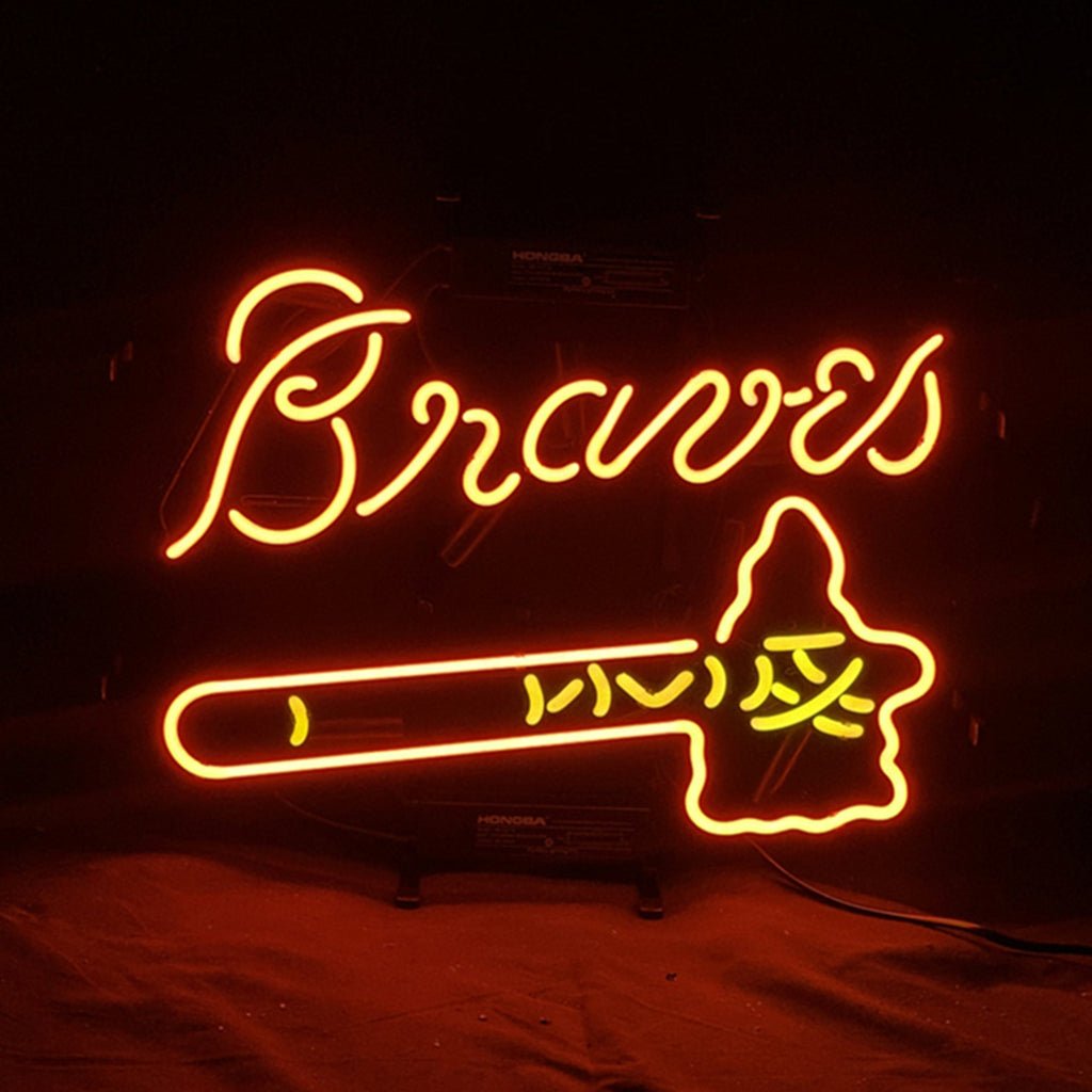 Atlanta Braves Baseball Logo Neon Signs Light - Club Rehab