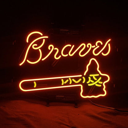 Atlanta Braves Baseball Logo Neon Signs Light - Club Rehab
