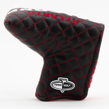 Atlanta Falcons Solid Blade Putter quilted headcover, back view