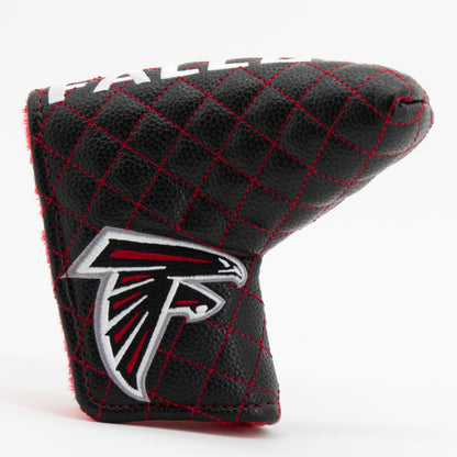 Atlanta Falcons Solid Blade Putter quilted headcover, front view