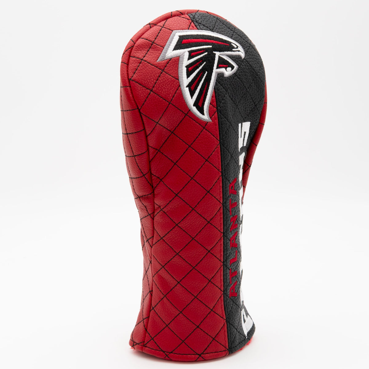 Atlanta Falcons Split Quilted Fairway Headcover, angled view
