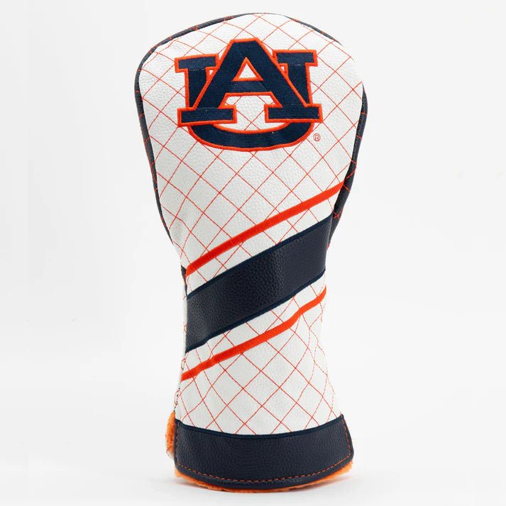 Auburn Tigers Quilted Headcovers – War Eagle Collection - Fairway Stripe - Club Rehab