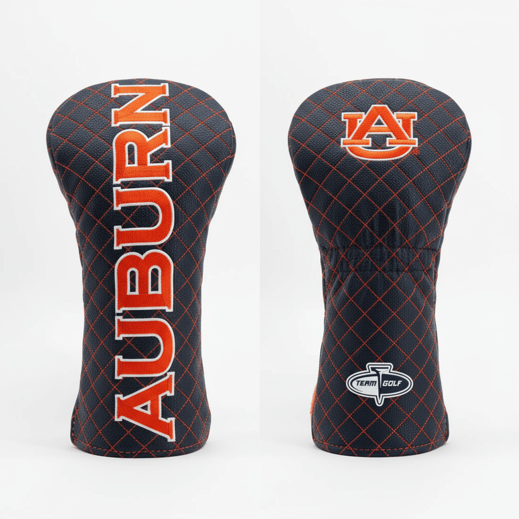 Auburn Tigers Quilted Headcovers – War Eagle Collection - Driver Solid - Club Rehab
