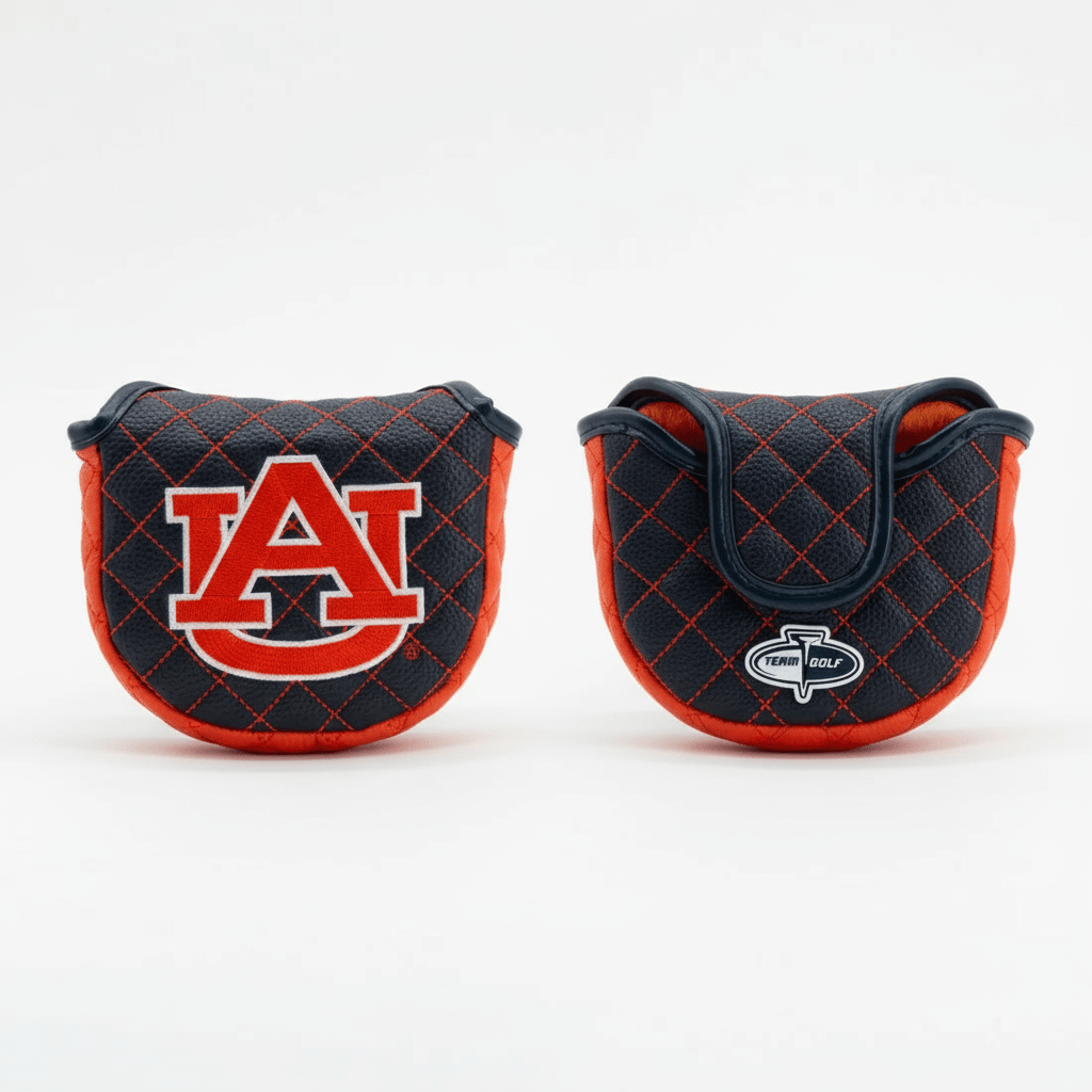 Auburn Tigers Quilted Headcovers – War Eagle Collection - Mallet Putter Solid - Club Rehab