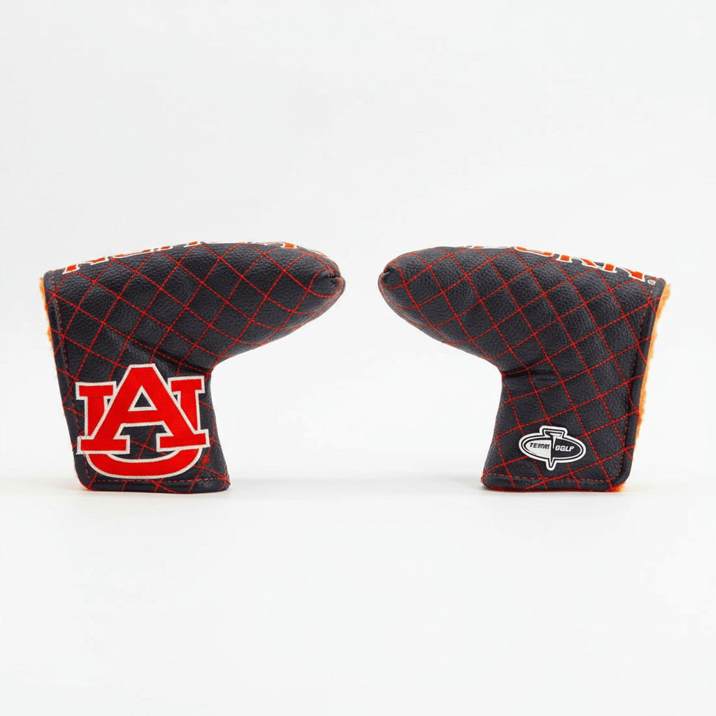 Auburn Tigers Quilted Headcovers – War Eagle Collection - Blade Putter Solid - Club Rehab
