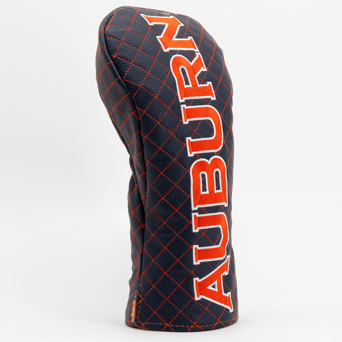 Auburn Tigers Solid Quilted Driver Headcover, angled view
