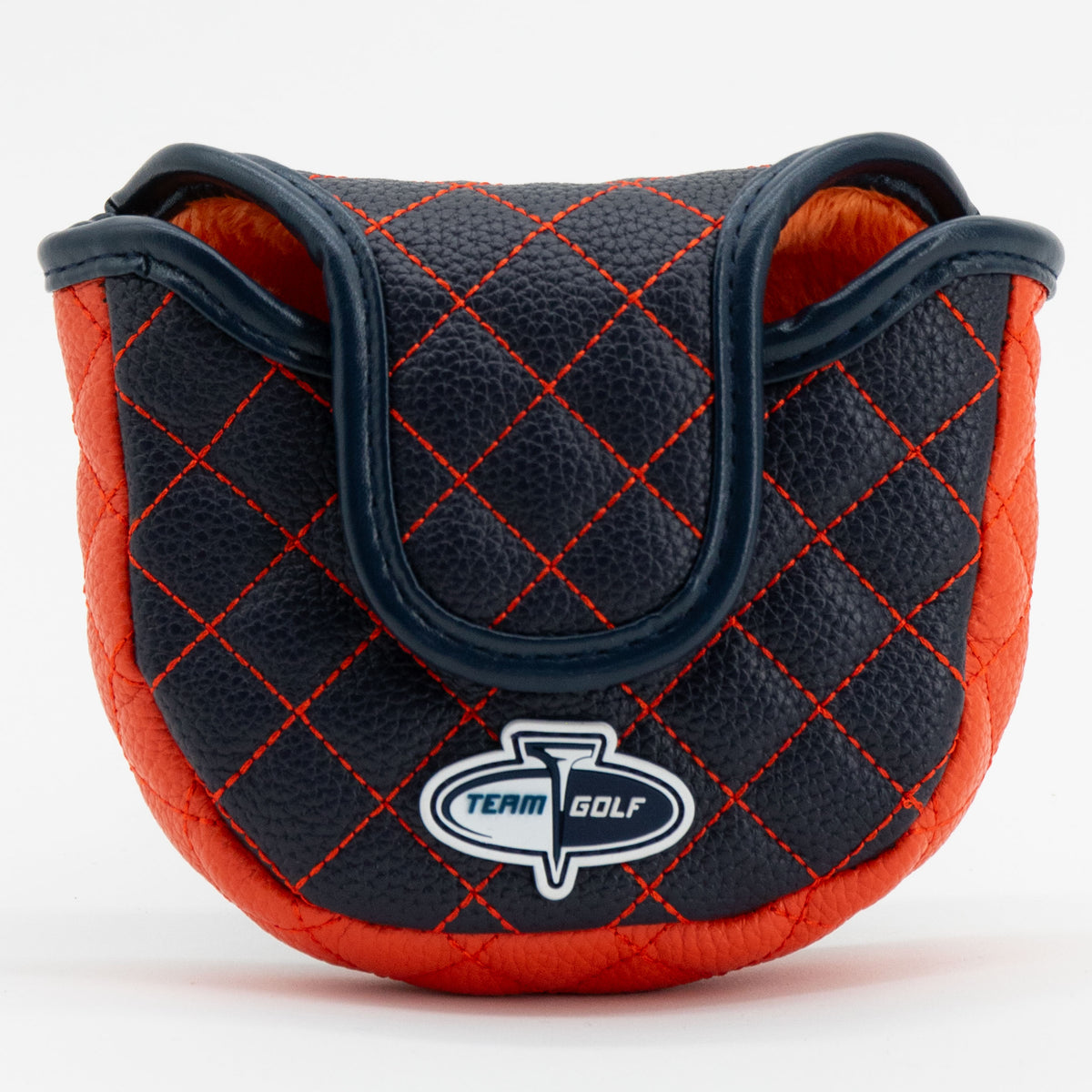 Auburn Tigers Solid Quilted Mallet Putter Cover, back view