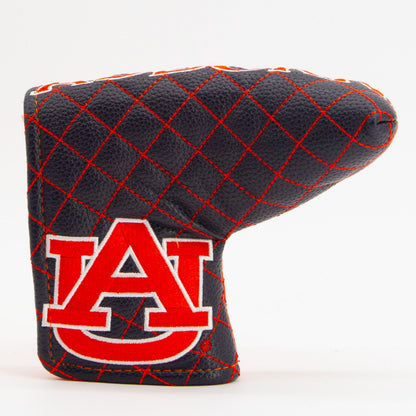 Auburn Tigers Split Quilted Blade Putter Cover, front view