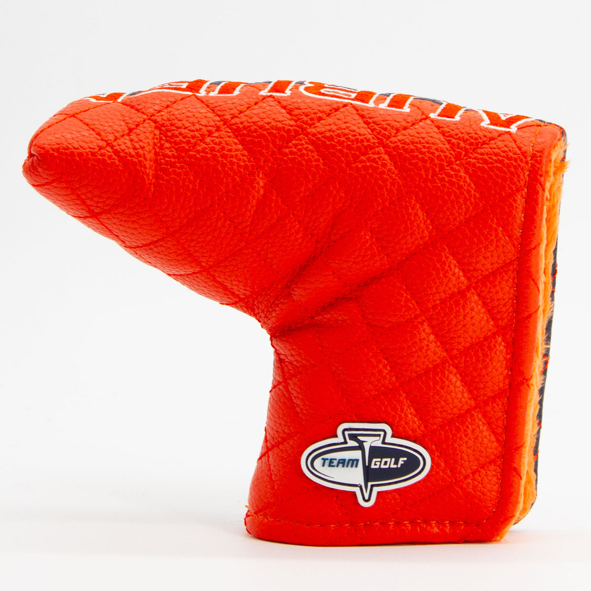 Auburn Tigers Split Quilted Blade Putter Cover, back view