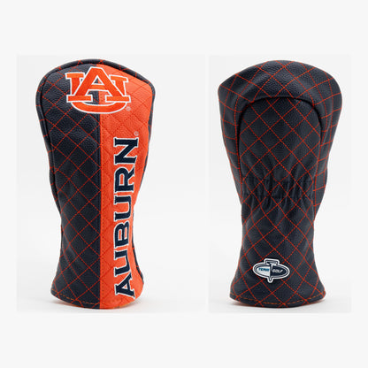 Auburn Tigers Split Quilted Fairway Headcover, front and back views