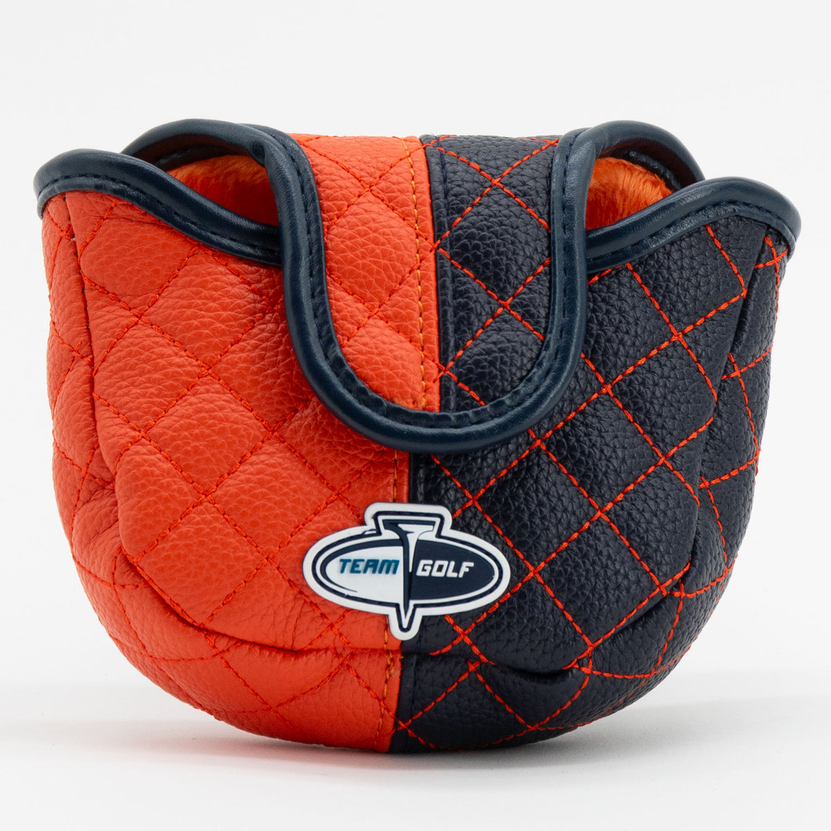 Auburn Tigers Split Quilted Mallet Putter Cover, back view
