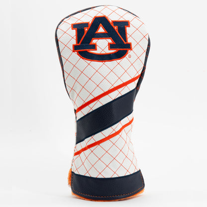 Auburn Tigers Striped Quilted Driver Headcover, front view