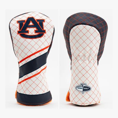 Auburn Tigers Striped Quilted Driver Headcover, front and back views