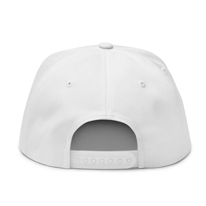 Augusta Vintage Sports Script Embroidered Flat Brim Bill Golf 5 Panel Snapback Hat