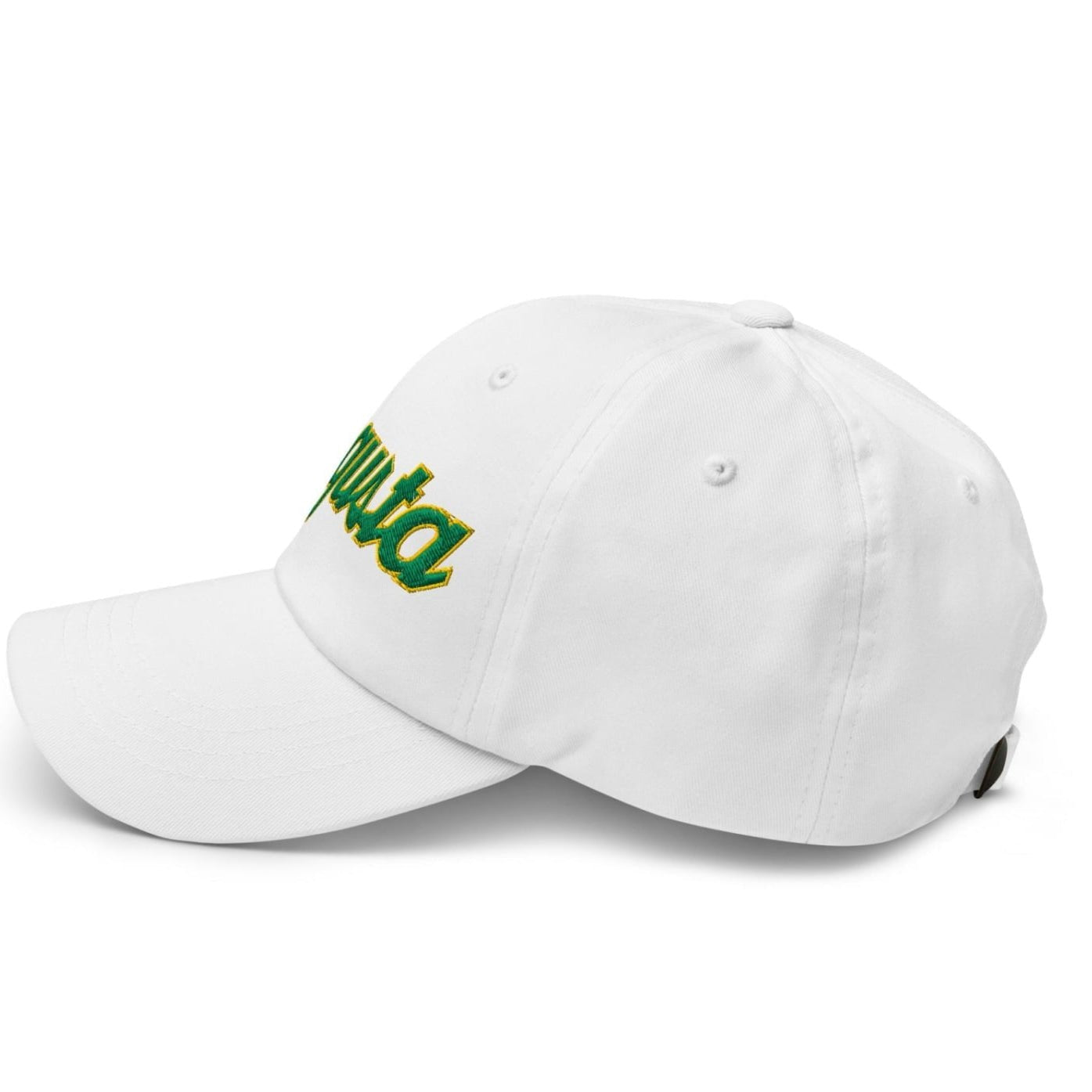 Augusta Vintage Sports Script Embroidered Golf Dad Hat - White - Club Rehab