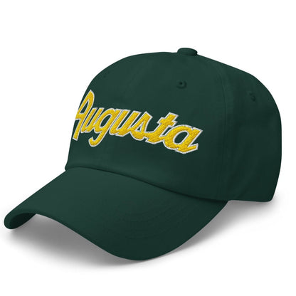 Augusta Vintage Sports Script Embroidered Golf Dad Hat - Spruce - Club Rehab