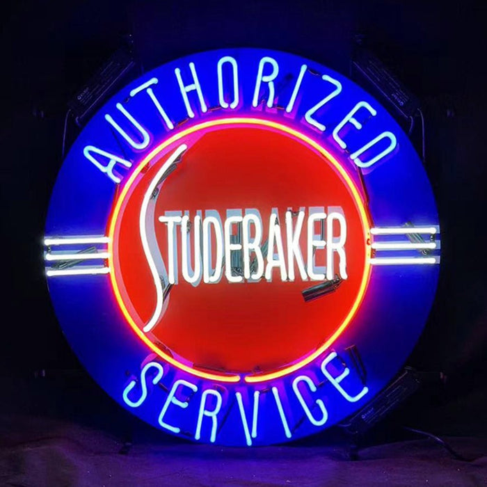 Authorized Studebaker Service Neon Signs Light - Club Rehab