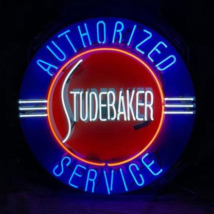 Authorized Studebaker Service Neon Signs Light - Club Rehab