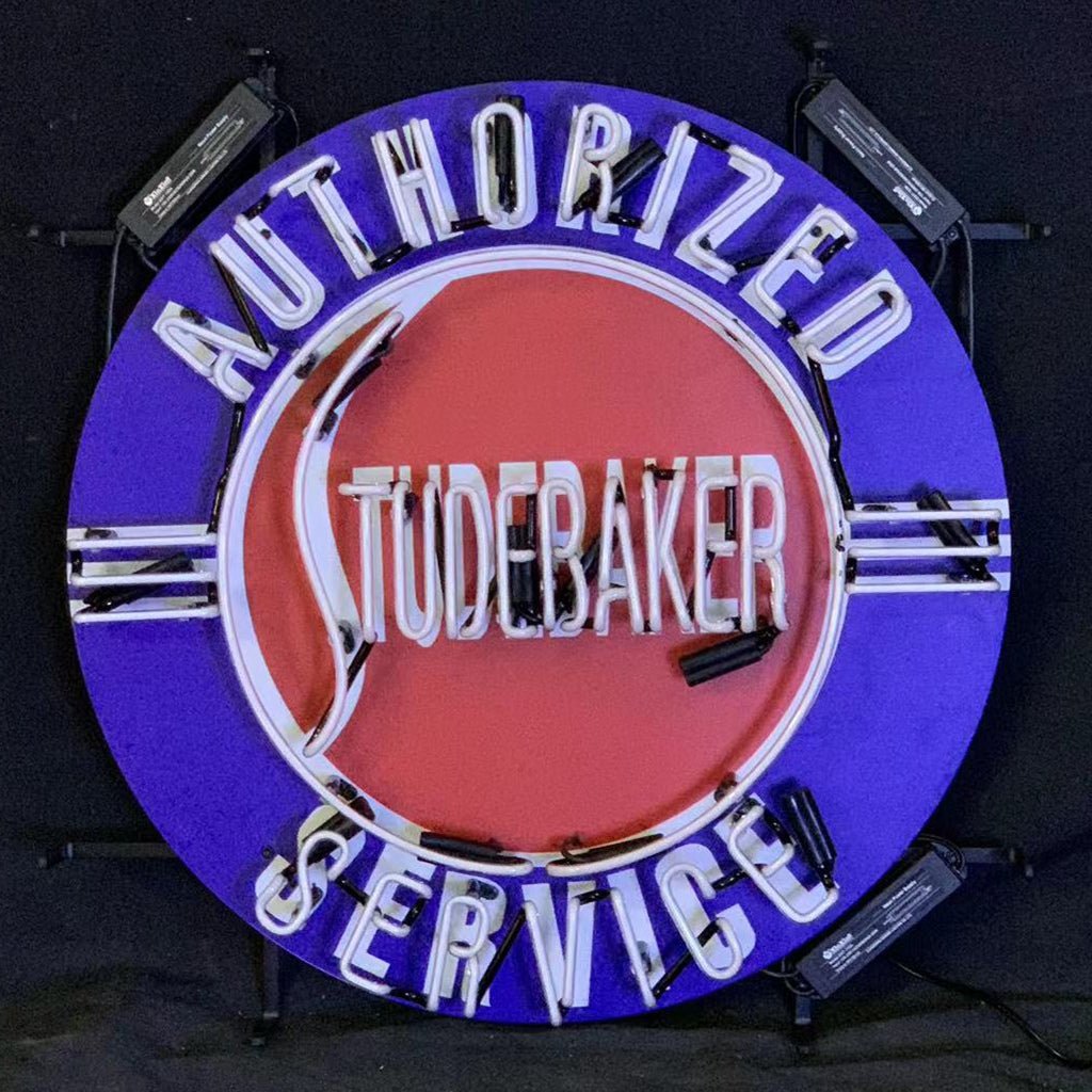 Authorized Studebaker Service Neon Signs Light - Club Rehab