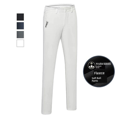 Autumn and Winter Pants Fleece - lined Warm Men's Clothing Golf - Peacock Blue 30 - Club Rehab